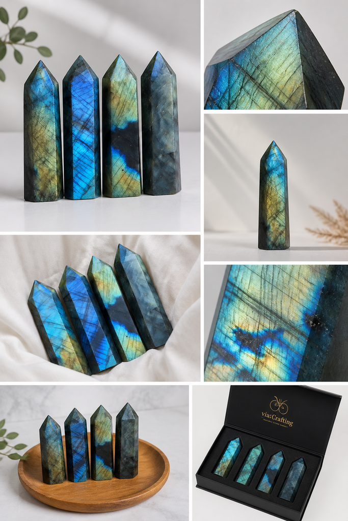 Labradorite Crystal Raw Stone — Natural Iridescent Gemstone for Intuition, Transformation & Protection | Polar Star Crystals