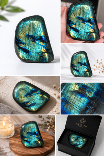 Labradorite Crystal Raw Stone — Natural Iridescent Gemstone for Intuition, Transformation & Protection | Polar Star Crystals