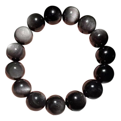 Stress Shield Black Obsidian Bracelet — Natural Crystal Protection Stone Bracelet for Grounding & Anxiety Relief | Polar Star Crystals